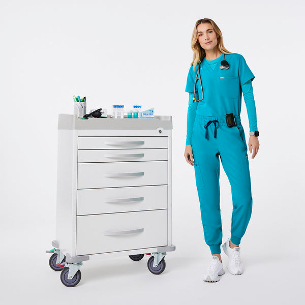 Women's Teal Uman - Jogger Scrub Pant
