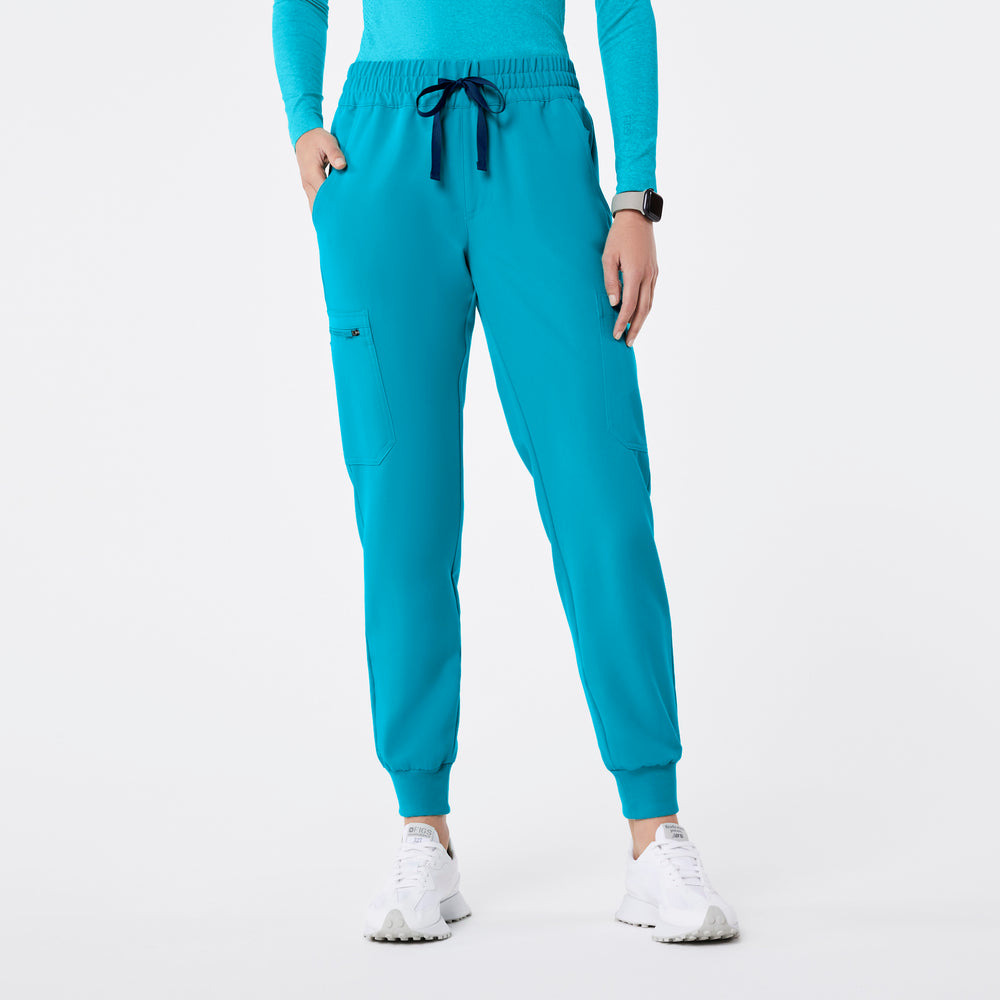 Women's Teal Uman - Jogger Scrub Pant