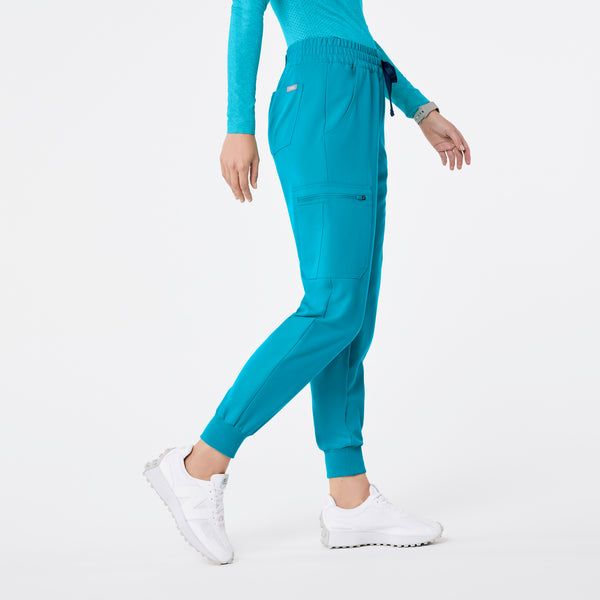 Women's Teal Uman Relaxed - Tall Jogger Scrub Pant