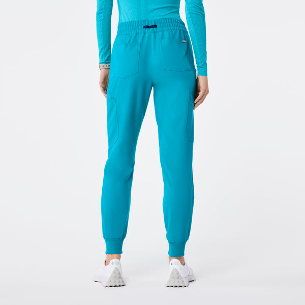 Women's Teal Uman Relaxed - Petite Jogger Scrub Pant