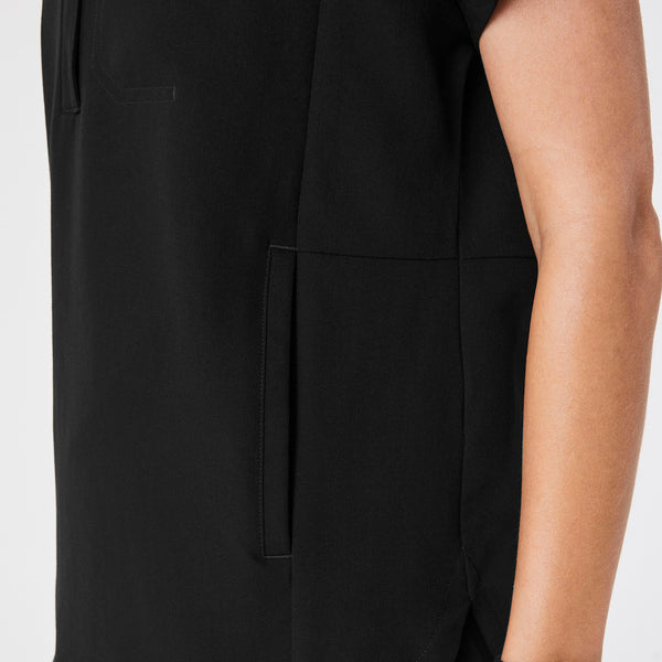 Women's Black Montex Relaxed Scrub Top