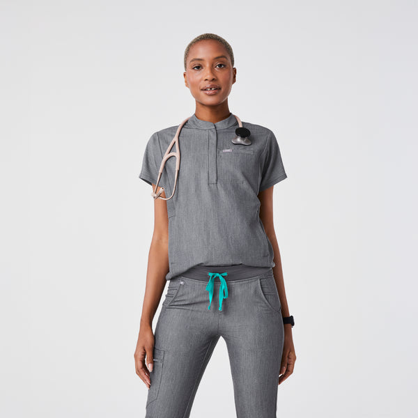 Women's Graphite Montex Relaxed Scrub Top