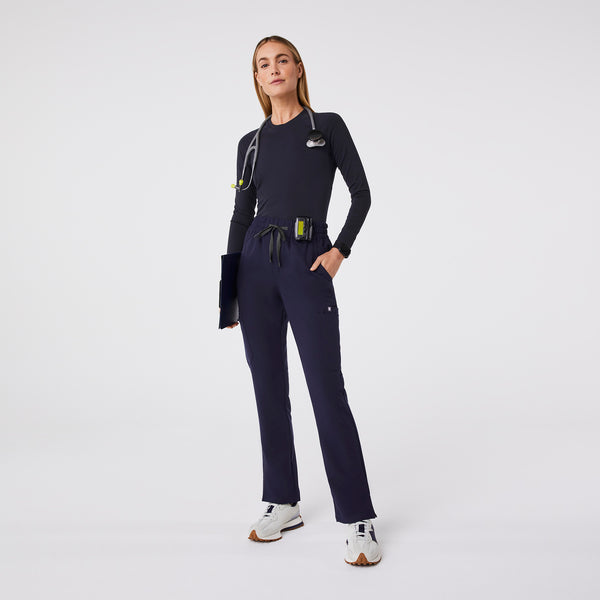 Women's Navy Dowa High-Rise Straight-Leg - Tall Scrub Pant