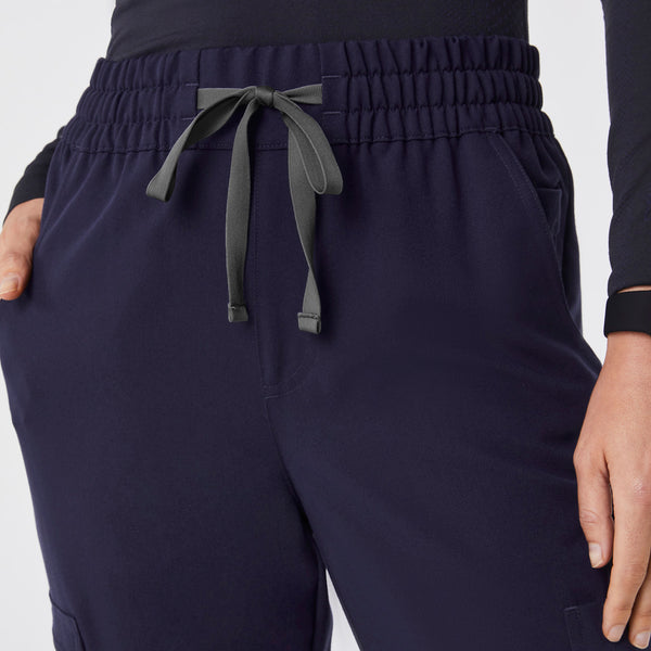 Women's Navy Dowa High-Rise Straight-Leg - Petite Scrub Pant