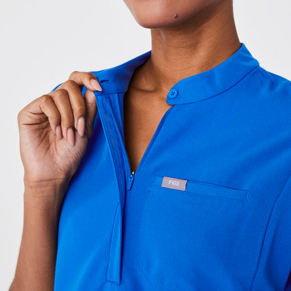 Women's Royal Blue Montex Relaxed Scrub Top (3XL-6XL)