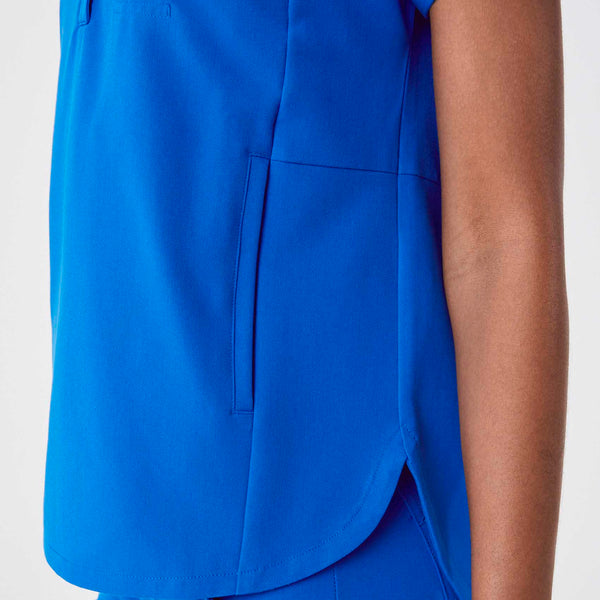 Women's Royal Blue Montex Relaxed Scrub Top (3XL-6XL)