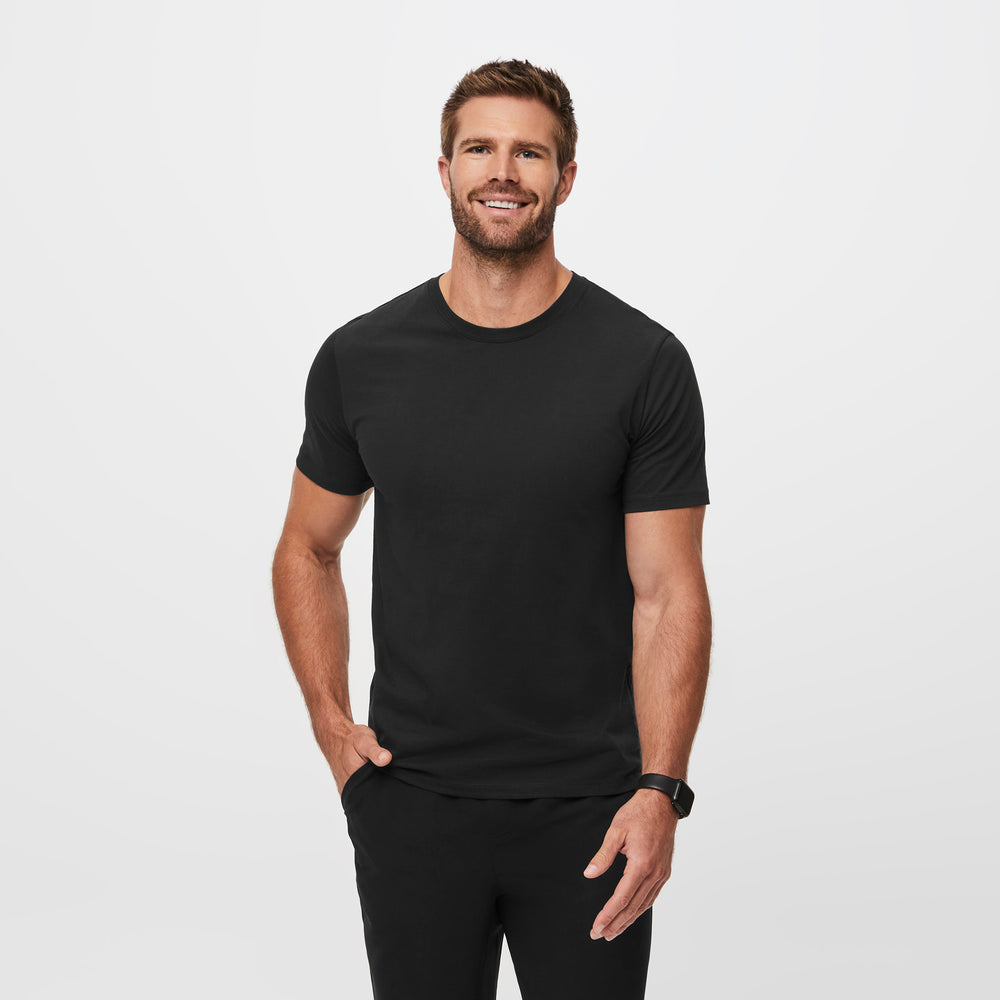 Men's Black Supersoft - Shortsleeve Underscrub