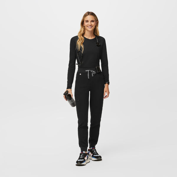 Women's Black Supersoft - Longsleeve Underscrub