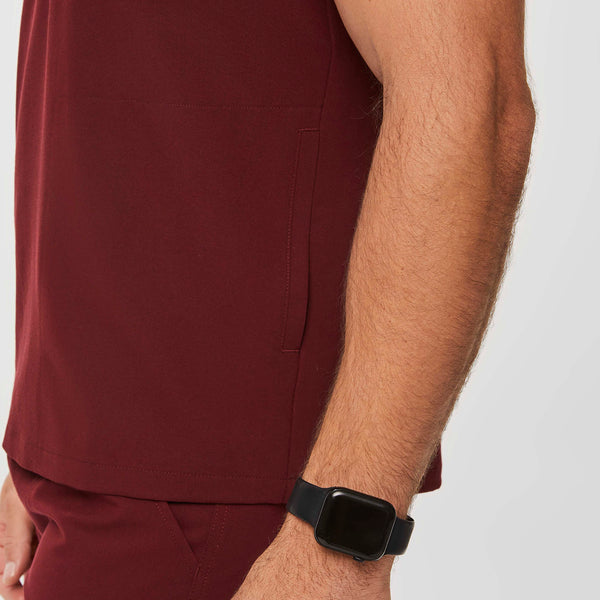 Men's Burgundy Chisec™ -  Scrub Top (3XL - 6XL)
