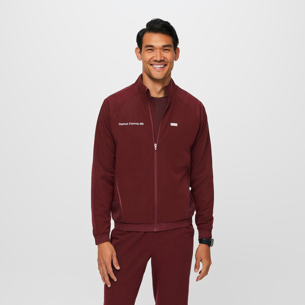 men's Burgundy Cobaki  - Scrub Jacket