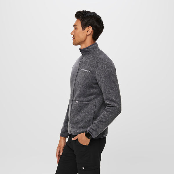 men's Heather Dark Charcoal On-Shift™ - Sweater Knit Jacket