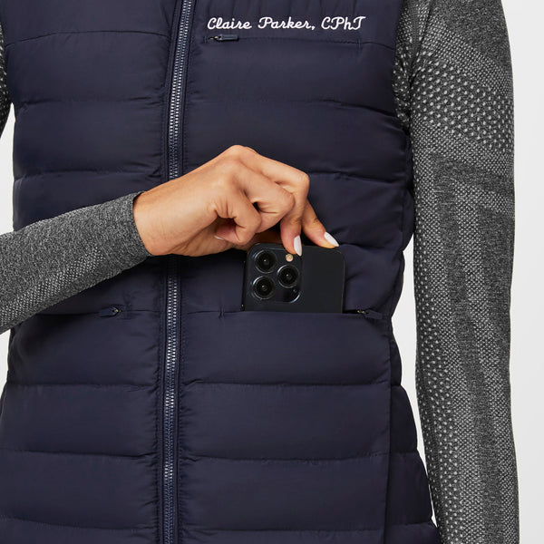 women's Navy On-Shift™ Packable - Puffer Vest