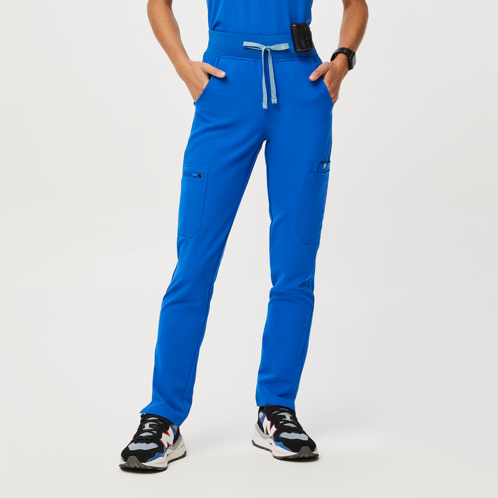 women's Royal Blue Yola™ High Waisted 2.0 - Skinny Scrub Pants