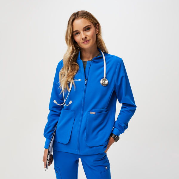 Women's Royal Blue Sebina - Scrub Jacket