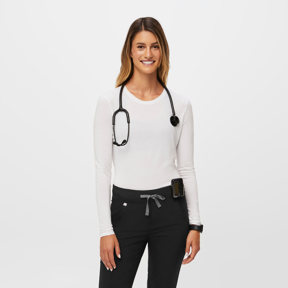 Women's White Supersoft - Longsleeve Underscrub