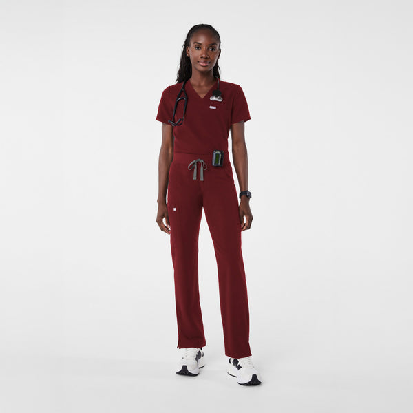 Women's Burgundy Kade - Straight-Leg Scrub Pant™ (3XL - 6XL)