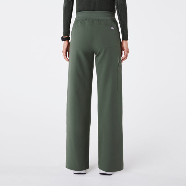 Women's Moss Isabel High-Rise Wide-Leg - Petite Scrub Pant