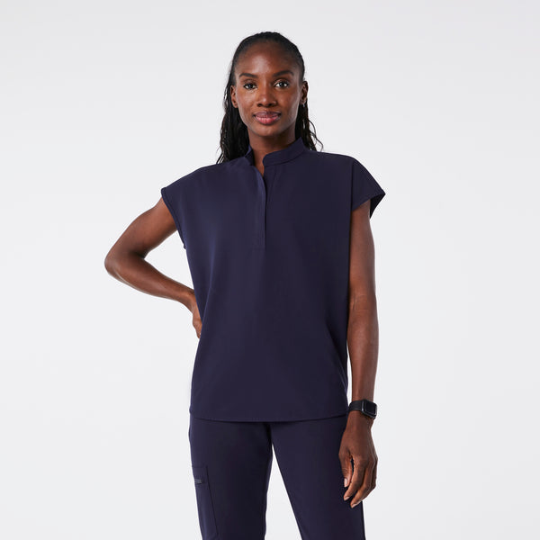 Women's Navy Rafaela™ - Oversized Scrub Top