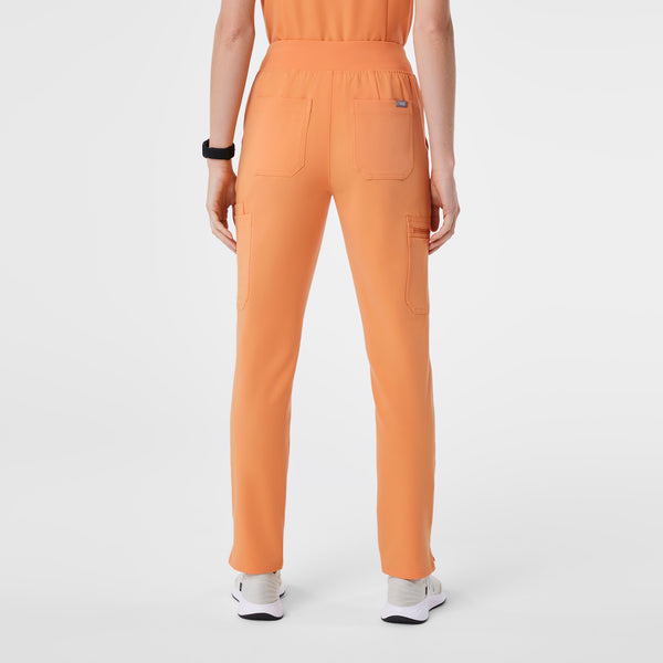 women's Shaka Orange High Waisted Yola - Petite Skinny Scrub Pant™