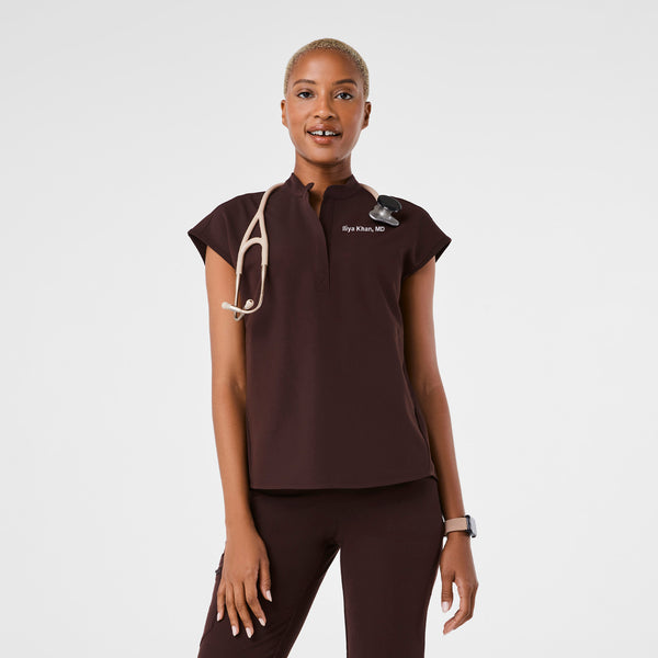 Women's Espresso Rafaela - Oversized Scrub Top™