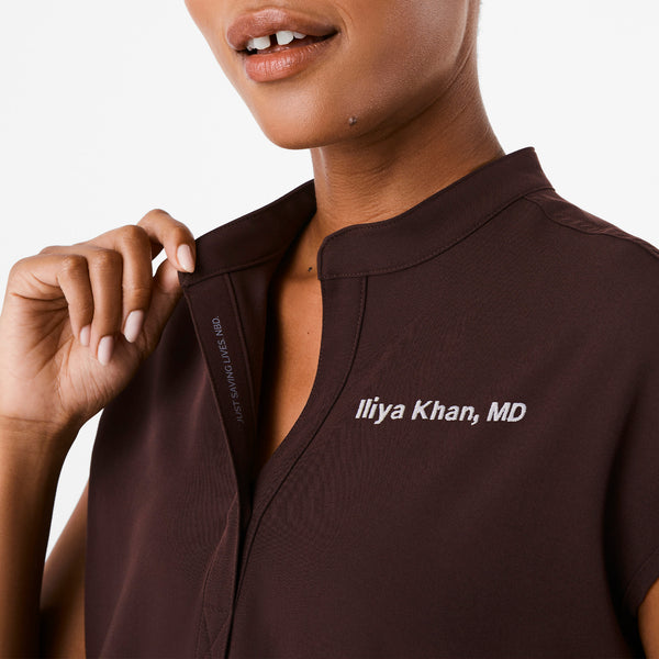 Women's Espresso Rafaela - Oversized Scrub Top™