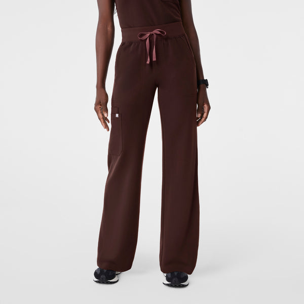 Women's Espresso Isabel High-Rise Wide-Leg - Scrub Pant