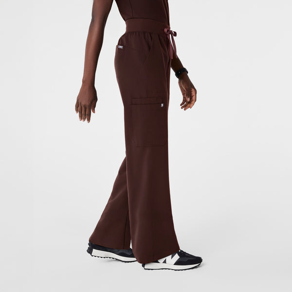 Women's Espresso Isabel High-Rise Wide-Leg - Scrub Pant
