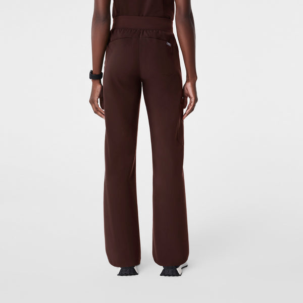 Women's Espresso Isabel High-Rise Wide-Leg - Scrub Pant