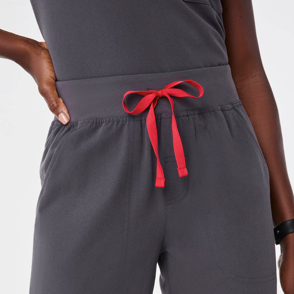 Women's Charcoal Isabel High-Rise Wide-Leg - Scrub Pant