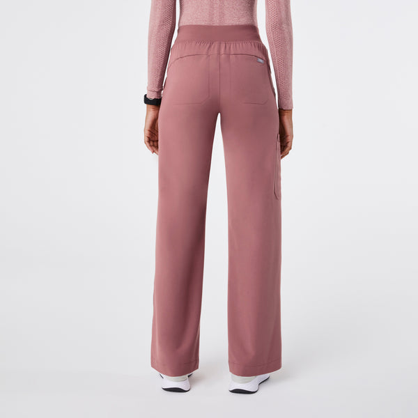 Women's Mauve Isabel High-Rise Wide-Leg - Tall Scrub Pant