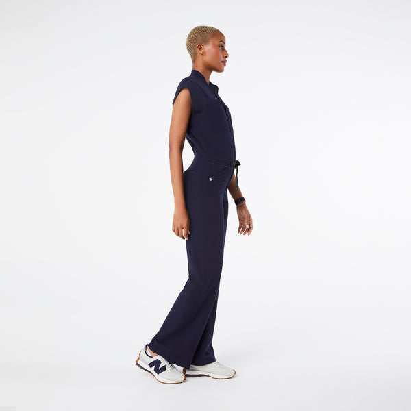 Women's Navy Rafaela Wide-Leg - ScrubJumpsuit™