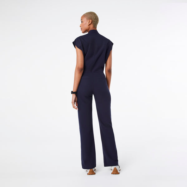 Women's Navy Rafaela Wide-Leg - Tall ScrubJumpsuit™