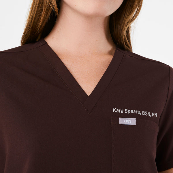 Women's Espresso Catarina -  Scrub Top™