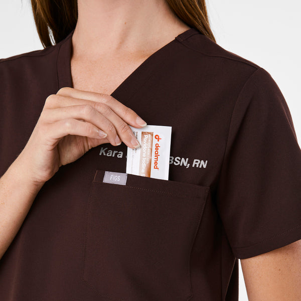 Women's Espresso Catarina -  Scrub Top™
