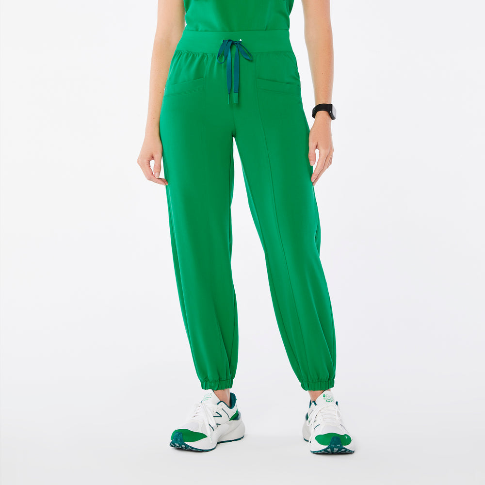 women's Evergreen High Waisted Rio Relaxed Jogger Petite Scrub Pants