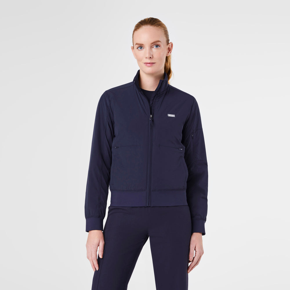 Women's Navy Float Bomber Jacket™