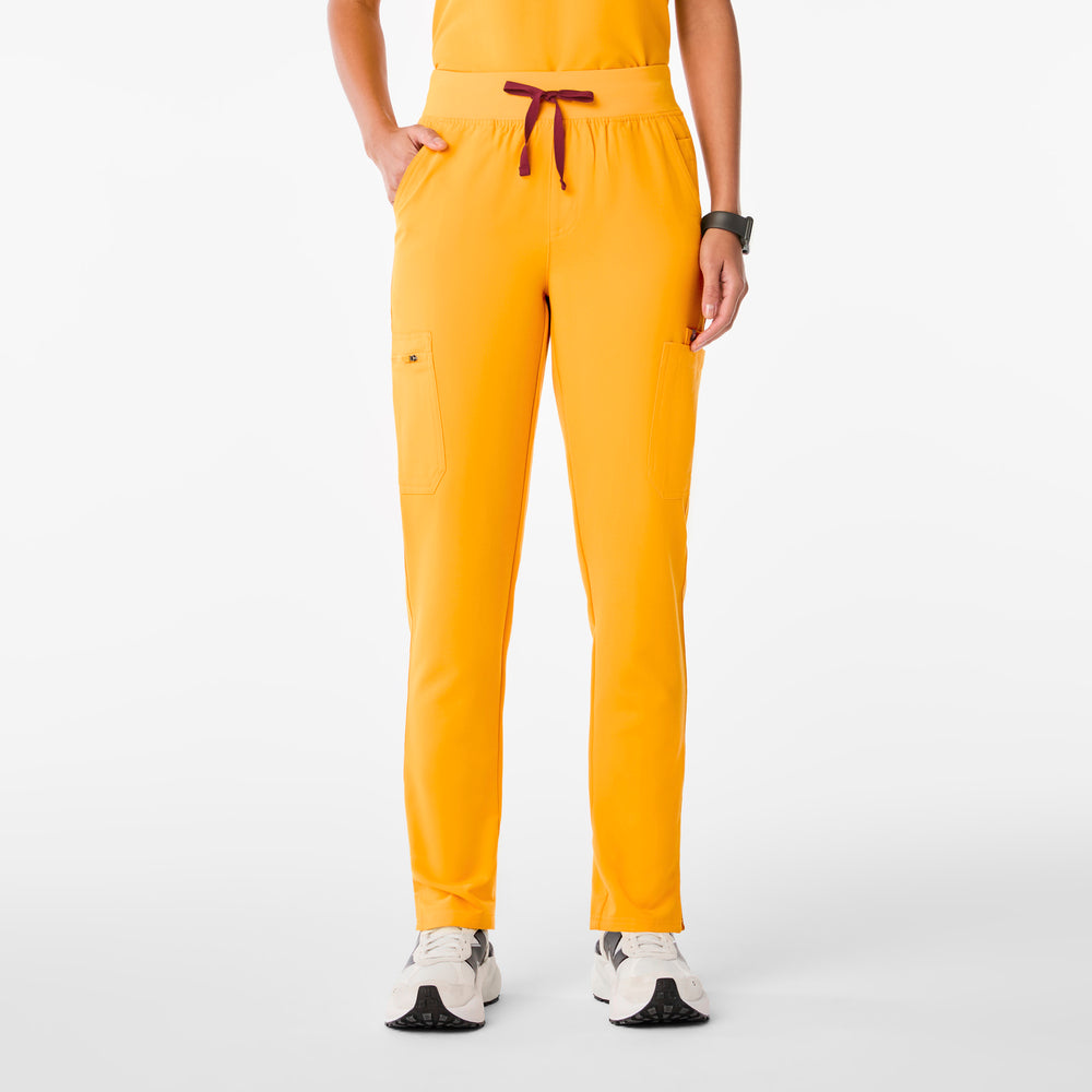 women's Emergency Yellow High Waisted Yola Petite Skinny Scrub Pant™