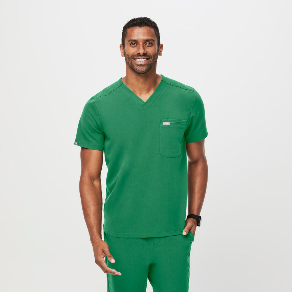 men's Indocyanine Green Leon - Three-Pocket Scrub Top™