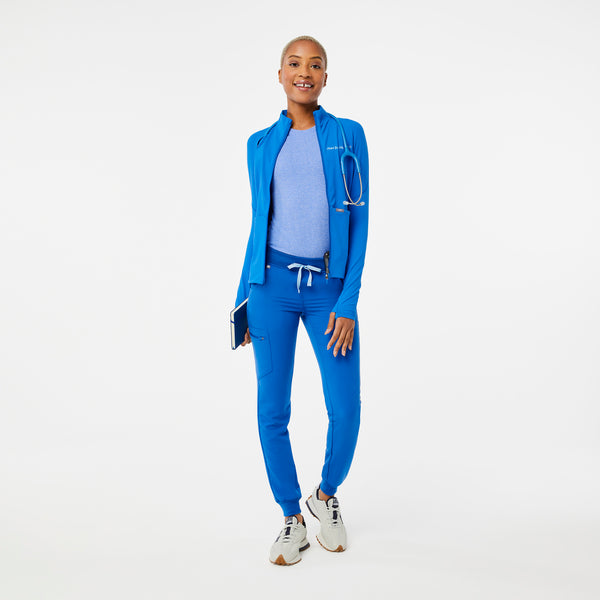 Women's Royal Blue ContourKnit Scrub Jacket