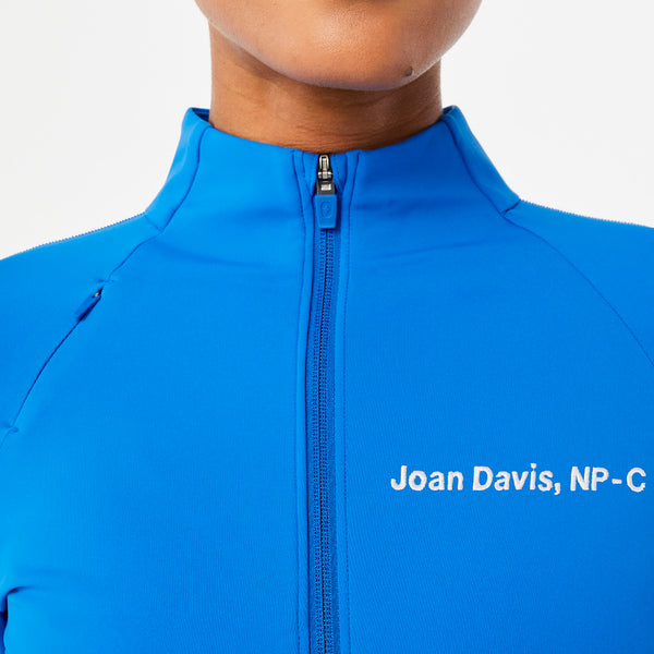 Women's Royal Blue ContourKnit Scrub Jacket
