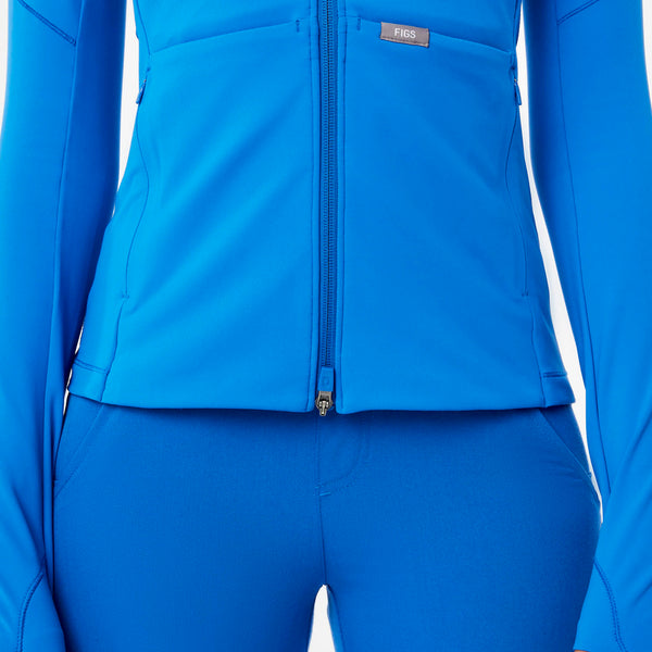 Women's Royal Blue ContourKnit Scrub Jacket