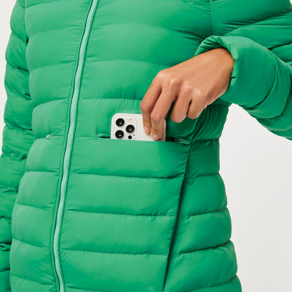 Women's Surgical Green Packable - Puffer Jacket