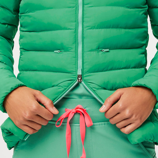 Women's Surgical Green Packable - Puffer Jacket