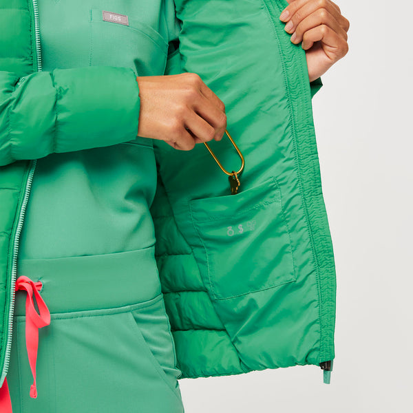 Women's Surgical Green Packable - Puffer Jacket