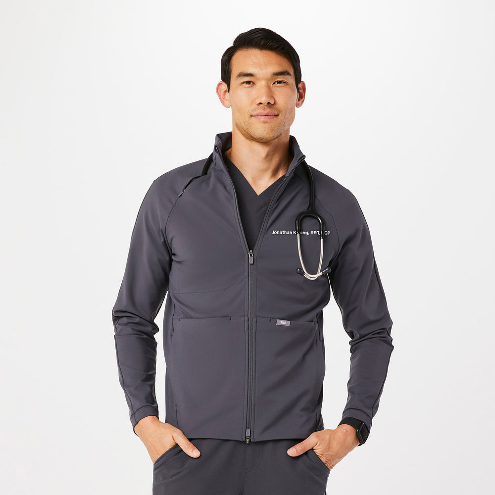 men's Charcoal On-Shift ContourKnit Jacket™