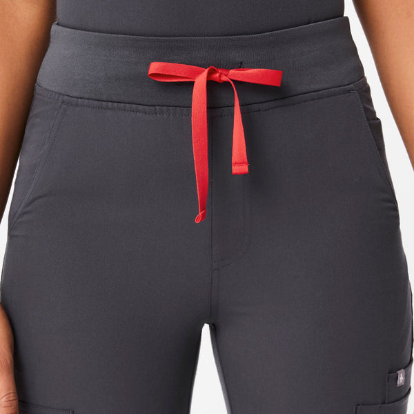 Women's Charcoal Yola High-Rise Slim - Petite  Scrub Pant