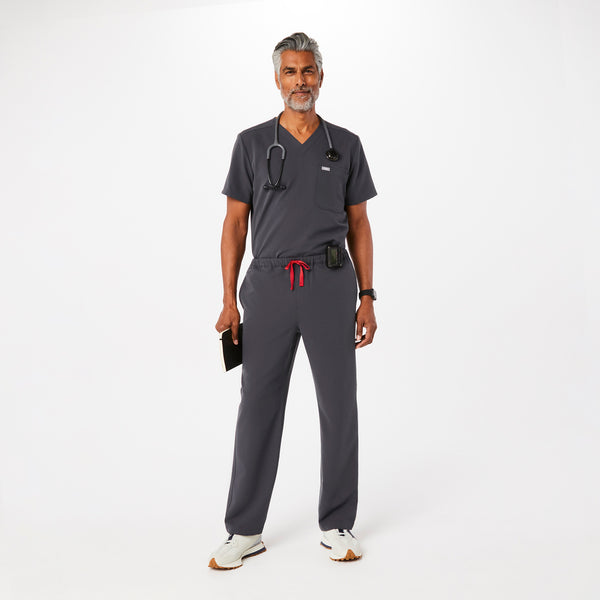 men's Charcoal Pisco™- Short Basic Scrub Pants (3XL - 6XL)