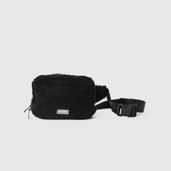 Black High-Pile Belt Bag