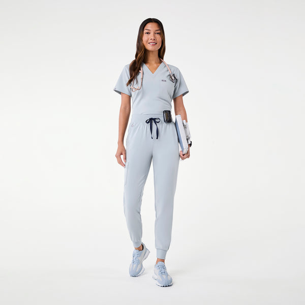 Women's Dusty Blue Zamora High-Rise - Petite Jogger Scrub Pant™