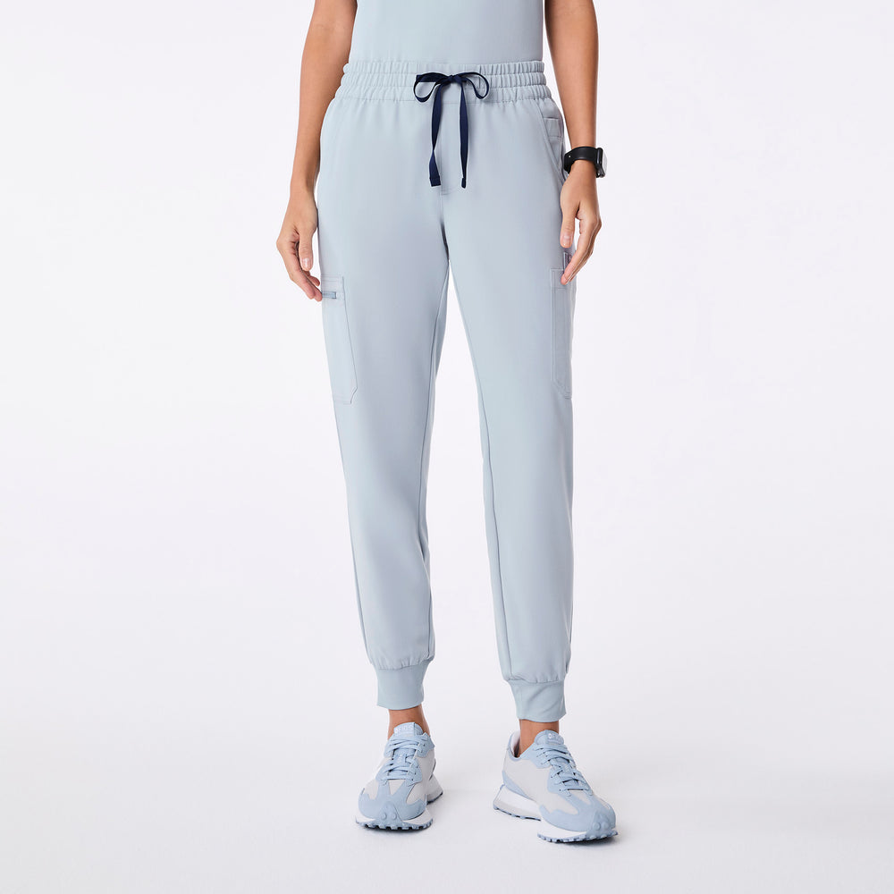 women's Dusty Blue Uman Relaxed - Tall Jogger Scrub Pant